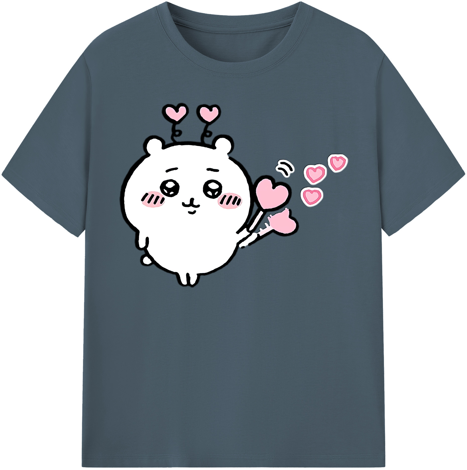 （画像用） ちいかわ ちいかわ Chii-kawa chiikawa 綿100％半袖Tシャツ（フロントプリント）